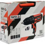 Гайковерт ударний мережевий YATO: 1/4" HEX x 1/2" F, 1020Вт, 600Нм, 2600 об/хв +4 головки і кейс YT-82021