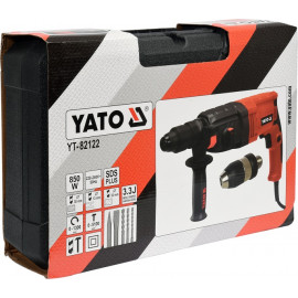 Перфоратор мережевий SDS+ з змінним патроном P= 850 Вт Yato YT-82122