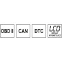 Тестер діагностичний OBD2 автомобіля YATO з LCD-дисплеєм [10]