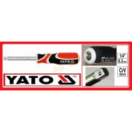 Викрутка - тримач YATO до торцевих головок : квадрат 1/4", L=150 мм [12/48]