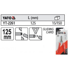 Бокорізи для електропровідників YATO, L=125 мм [15/150]