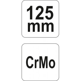 Кліщі затискні YATO : L= 125 мм. Cr-Mo [6/24]
