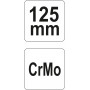 Кліщі затискні YATO : L= 125 мм. Cr-Mo [6/24]