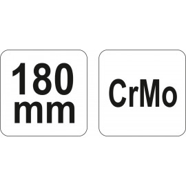 Кліщі затискні YATO : L= 180 мм. Cr-Mo YT-2450