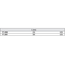 Кліщі переставні YATO : L= 250 мм. Cr-V [6/36]