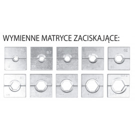 Кліщі ручні гідравлічні YATO для обтискання проводів S= 16-240 мм², l= 470 мм, YT-22861