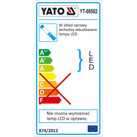 Світильник акумуляторний 2в1 LED Yato YT-08502