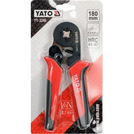 Кліщі для обтискання і зачистки проводів YATO, L=180 мм [6/36]
