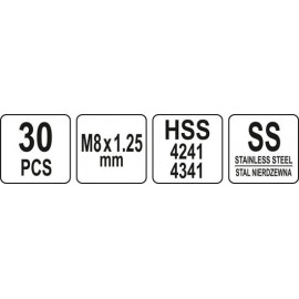 Набір для ремонту внутрішньої різьби M8x1,25 Yato YT-17633
