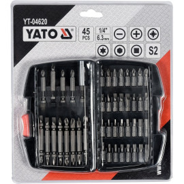 Набір насадок викруткових YATO з тримачем : 1/4", 45 шт. [20/480]