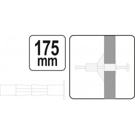 Заклепочник дюбелів "Molly"  YATO, сталевих М3, М4, М5, М6, М8, l= 175 мм [5/30]