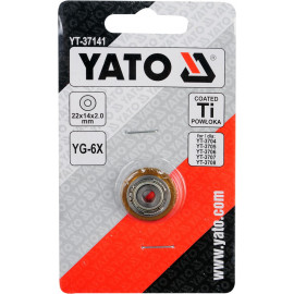 Ролик відрізний для плиткорізу YATO YT-3704,-05,-06,-07,-08; Ø=22 х 14, h= 2 мм [50/250]