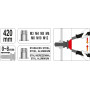 Заклепочник дворучний YATO для нітогайок М3; М4; М5; М6; М8; М10; М12; l=420 мм в футлярі [5]