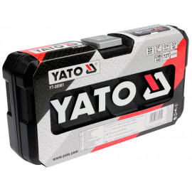 Набір головок торцевих YATO : квадрат 3/8", М= 6-22 мм, з інструментами. 22 шт. [10]