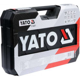 Набір головок торцевих YATO : квадрат 1/2", 3/8", 1/4" з інструментами, насадками. 150 шт. [2]