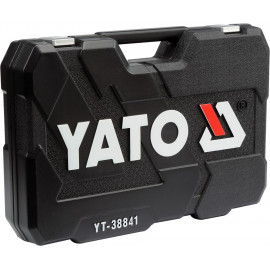 Набір головок торцевих YATO : квадрат 1/2", 3/8", 1/4" з інструментами, насадками. 216 шт.YT-38841