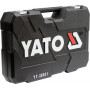 Набір головок торцевих YATO : квадрат 1/2", 3/8", 1/4" з інстр-ми, насадки викруткові. 173 шт. YT-38931