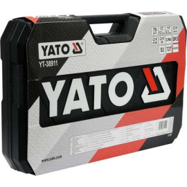 Набір головок торцевих YATO : квадрат 1/2", 1/4" з інструментами. 79 шт. YT-38911