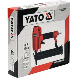 Степлер пневматичний YATO : P= 8 Bar, для скоб h= 25-40 мм, w= 5,7 мм [10]