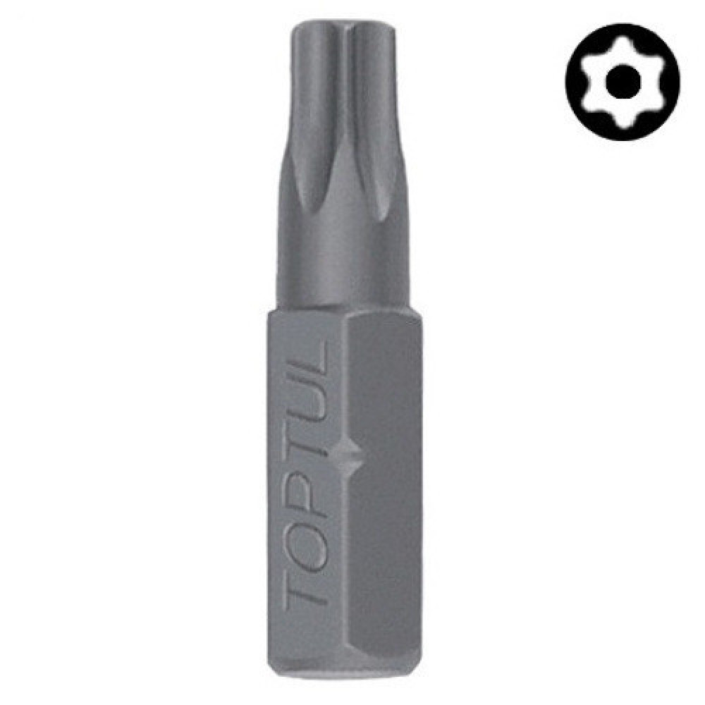 Бита TORX с отверстием TOPTUL 1/4" 25мм T40 FSGA0840