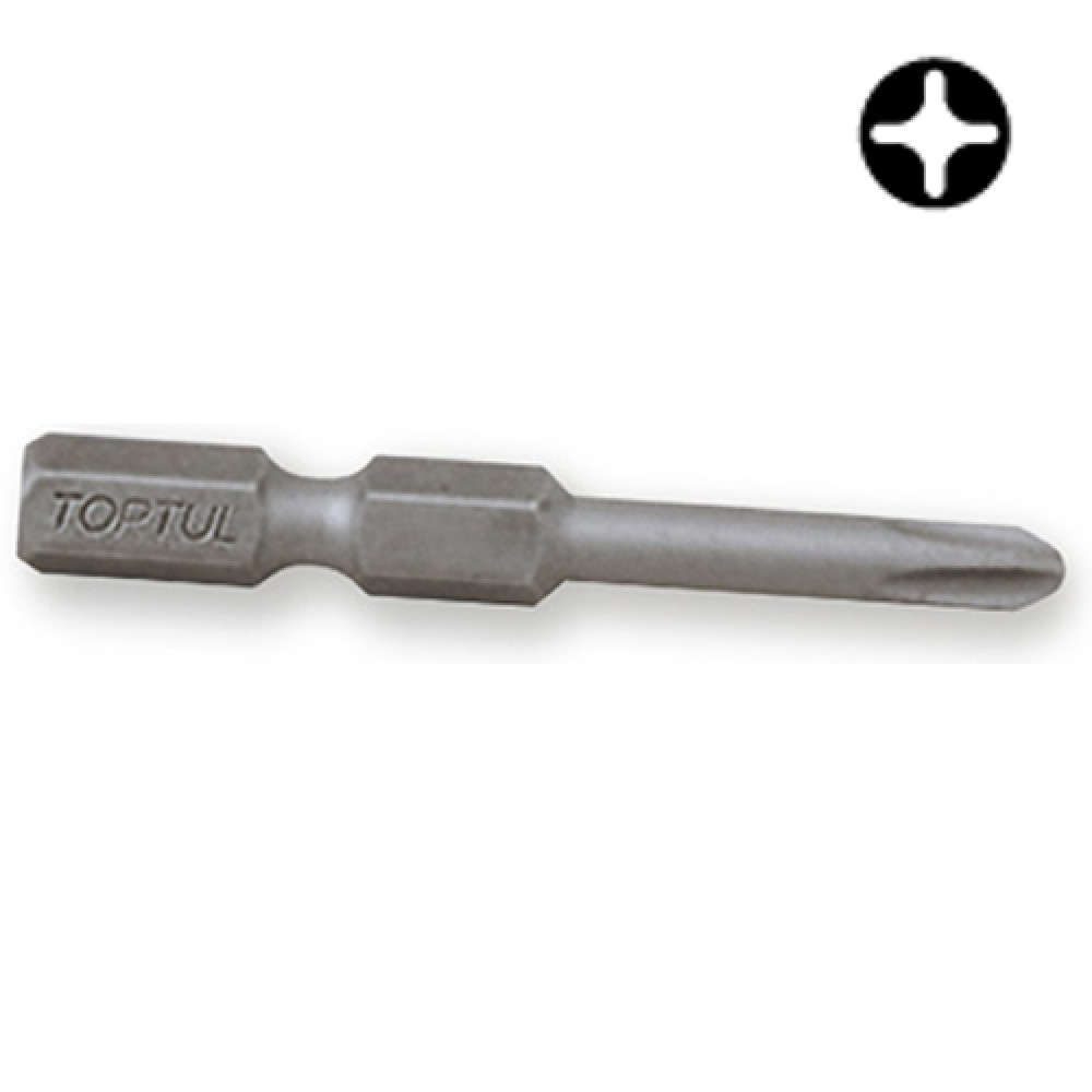 Бита магнитная TOPTUL 1/4" 50мм PH2 (под шуруповерт) FSLA0802