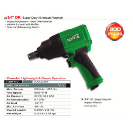 Гайковерт пневматический TOPTUL 3/4" 1085N/m 8000об/мин KAAJ2480