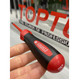 Отвертка диэлектрическая шлицевая TOPTUL 3x75 мм (1000V) FAEB0308