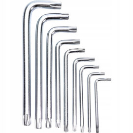 Набор ключей TORX Г-обр. с отверстием 9ед. СТАНДАРТ TKS0901