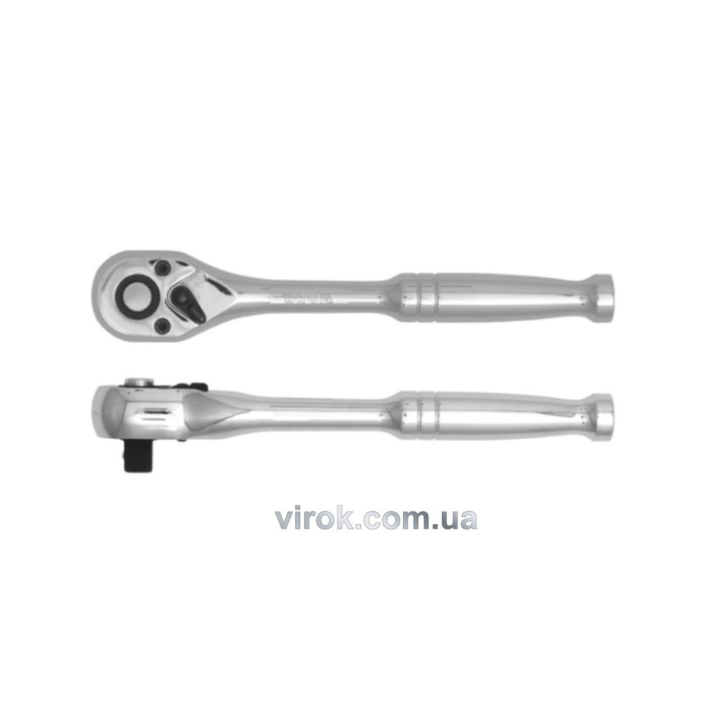 Тріщатка YATO : квадрат 3/8", L= 170 мм, 72T [6/24/48]