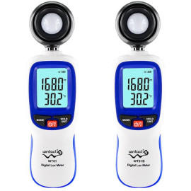Цифровой люксметр (измеритель освещенности + термометр) Bluetooth 200000 Lux WINTACT WT81B