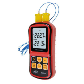 Термометр цифровой двухканальный -250-1767°C BENETECH GM1312