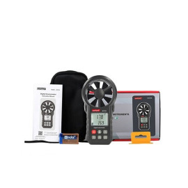 Анемометр крыльчатый USB, Bluetooth 0,3-30м/с, -10-45°C WINTACT WT87B