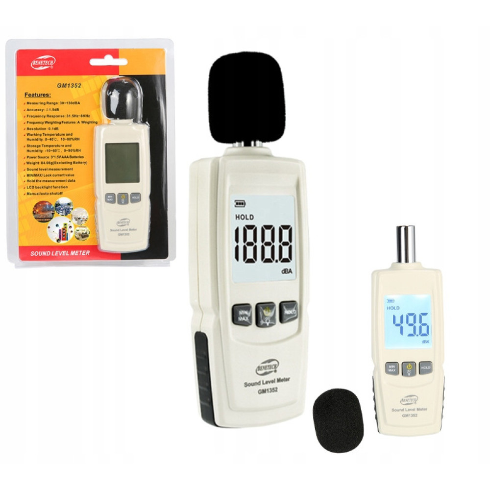 Шумомер 30-130 дБ BENETECH GM1352