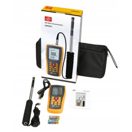 Термоанемометр профессиональный USB 0,3-30 м/с, 0-45°C BENETECH GM8903
