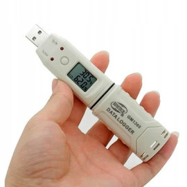 Регистратор влажности и температуры (даталоггер) USB, 0-100%, -30-80°C BENETECH GM1365