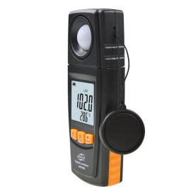 Измеритель освещенности люксметр + термометр, USB 200000 Lux BENETECH GM1020
