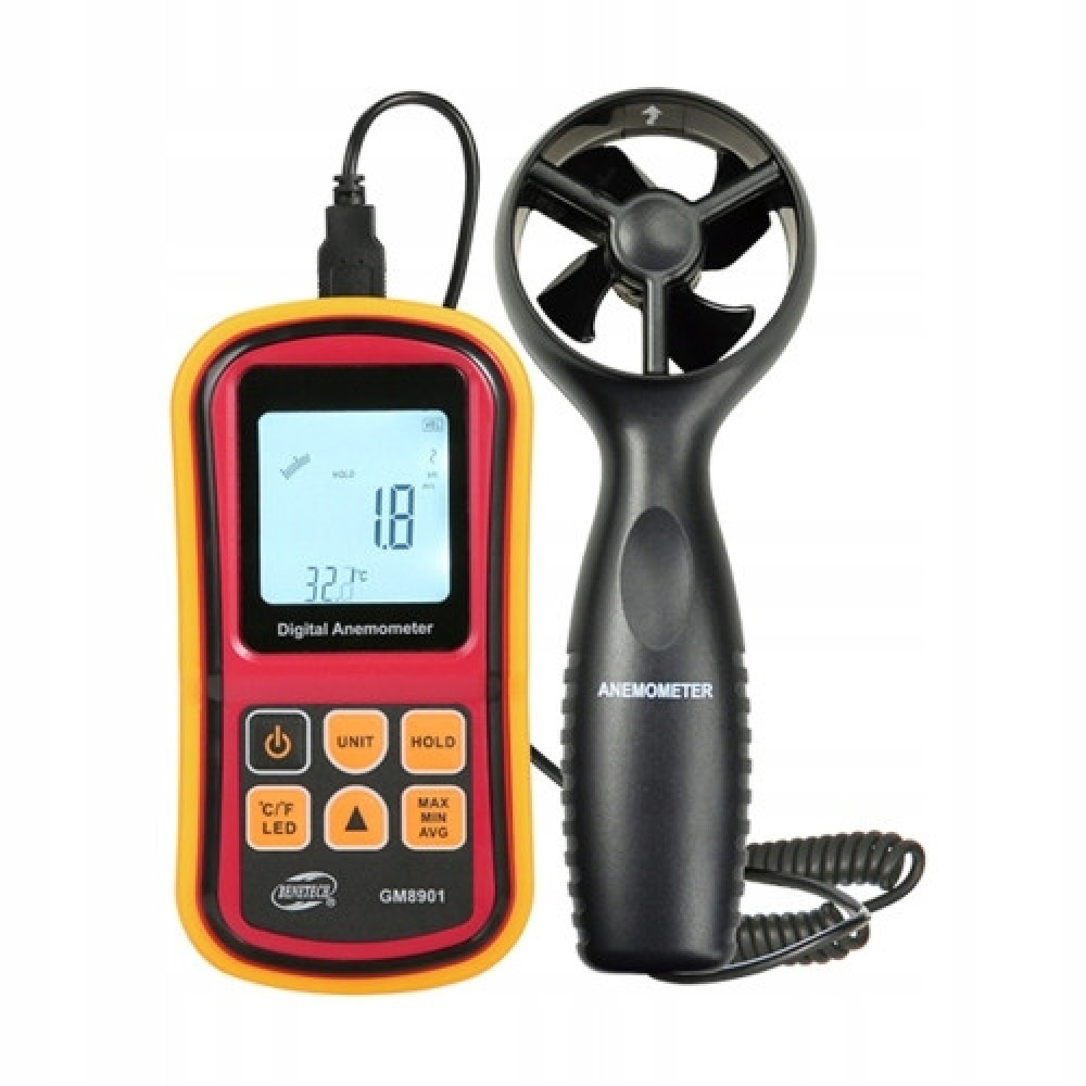 Термоанемометр 0,8-45м/с, -10-45°C BENETECH GM8901