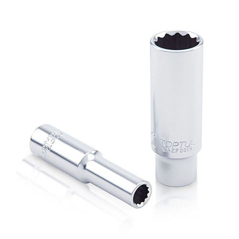Головка торцевая 1/4" длинная 9мм 12-гранная TOPTUL BAEF0809