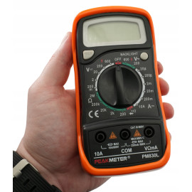 Цифровой мультиметр тестер c подсветкой экрана PeakMeter PM830L