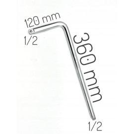 Вороток Г-образный 1/2" 360х120мм TOPTUL AFAN1614
