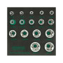 Набор головок Torx Plus EPR 1/4",3/8",1/2" 6EPR-32EPR 16 ед. в ложементе TOPTUL GABF1601