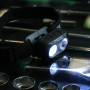Фонарик налобный светодиодный (LED, белый и красный свет) аккумуляторный с сенсором  PROTESTER PRO-HL0600S