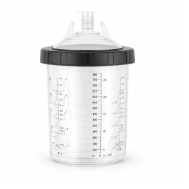 Набор одноразовых пластиковых бачков (стаканов) для краскопульта 800 мл, 50 шт. AEROPRO A501-800