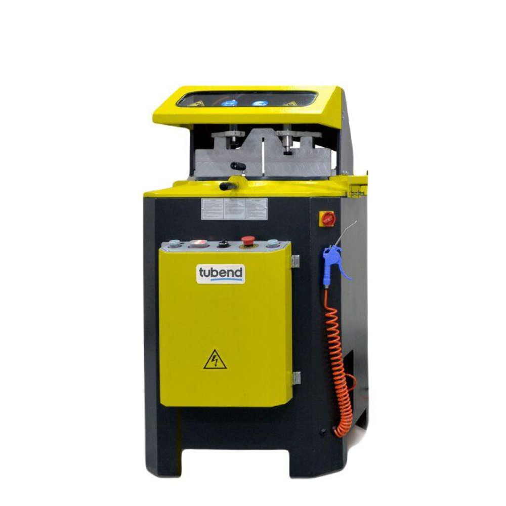 Полуавтоматическая торцовочная пила для резки алюминия Tugra Makina AC 400 с двумя зажимами