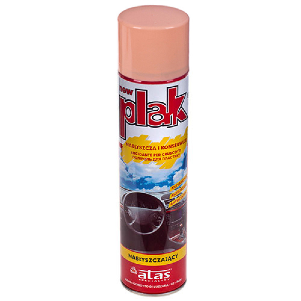 Полироль для пластика и винила ATAS/PLAK 400 ml персик/pesca