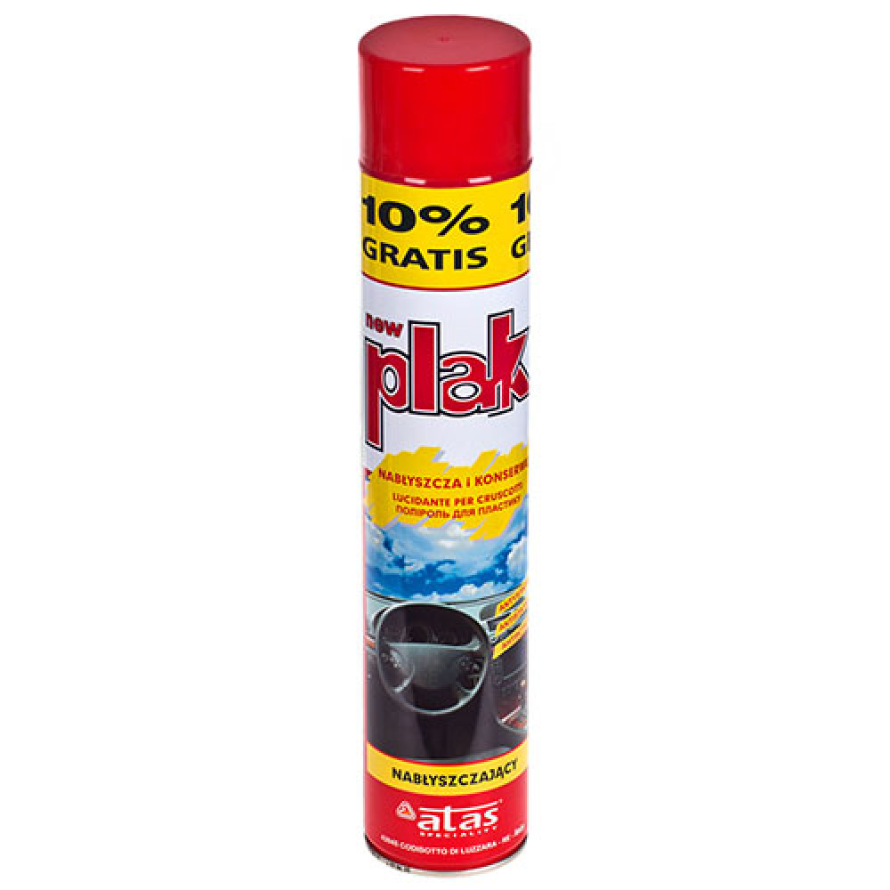 Полироль для пластика и винила ATAS/PLAK 750 ml клубника/fragola