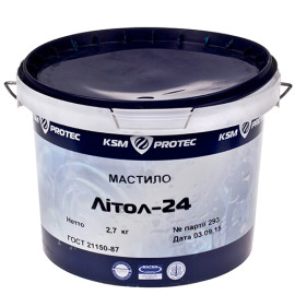 Литол-24 смазка "KSM Protec" ведро  2,7 кг