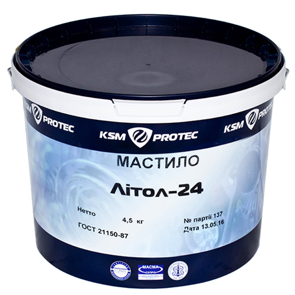 Литол-24 смазка "KSM Protec" ведро  4,5 кг