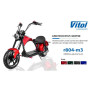 Электроскутер Chopper 2000W, 60V20Ah, Black