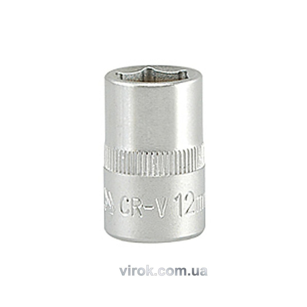Головка торцева 6-гранна YATO : квадрат 3/8", М= 12 мм, L= 28 мм [24/240/480]